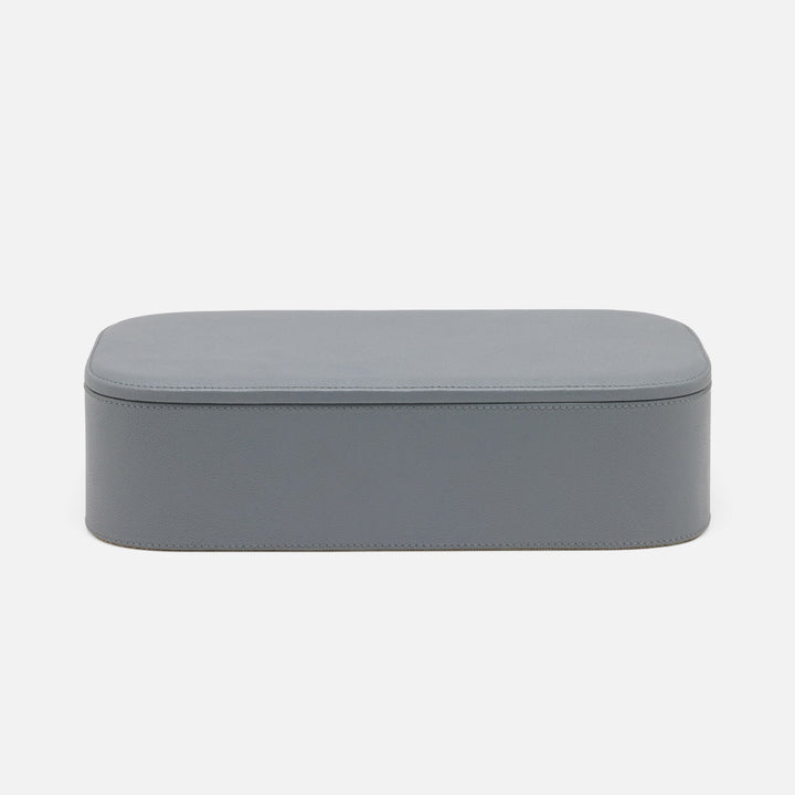 Dozza, Dark Gray, Accent Box, Xlarge, Full-Grain Leather, Pack/2
