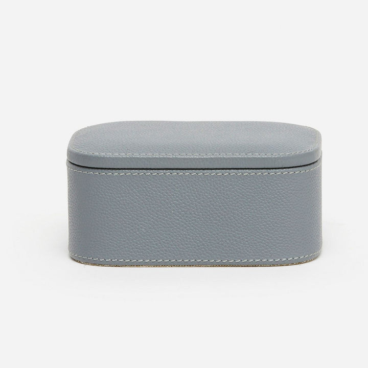 Dozza, Dark Gray, Accent Box, Small, Full-Grain Leather, Pack/2