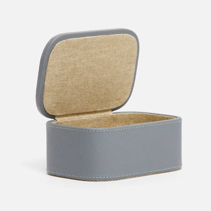 Dozza, Dark Gray, Accent Box, Small, Full-Grain Leather, Pack/2