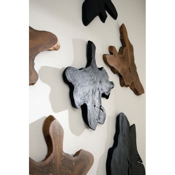Freeform Teak Wall Slice-Phillips Collection-PHIL-ID114683-Wall DecorDark Grey-2-France and Son