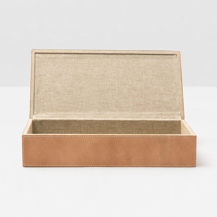 Selby, Aged Camel, Accent Box, Large, Full-Grain Leather, Pack/2