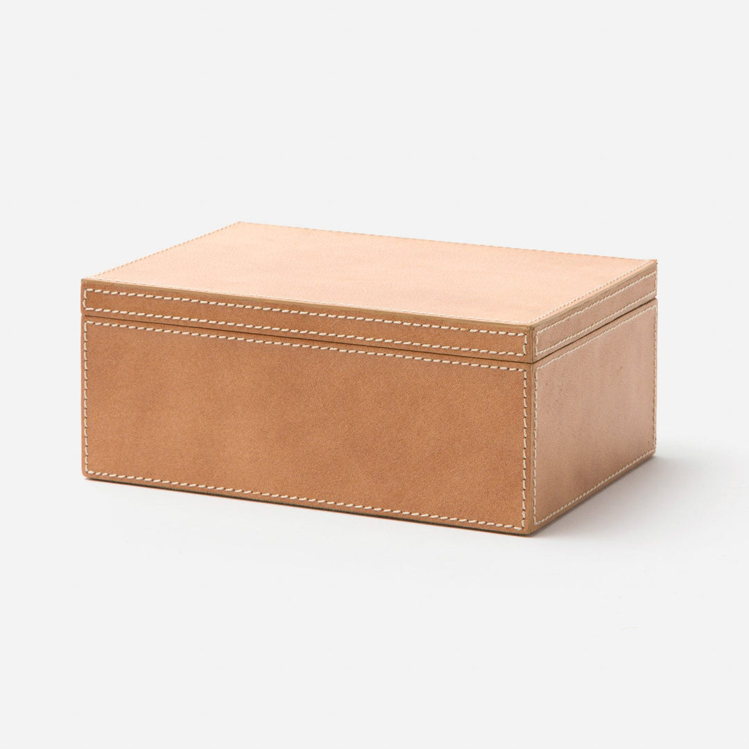 Selby, Aged Camel, Accent Box, Medium, Full-Grain Leather, Pack/2