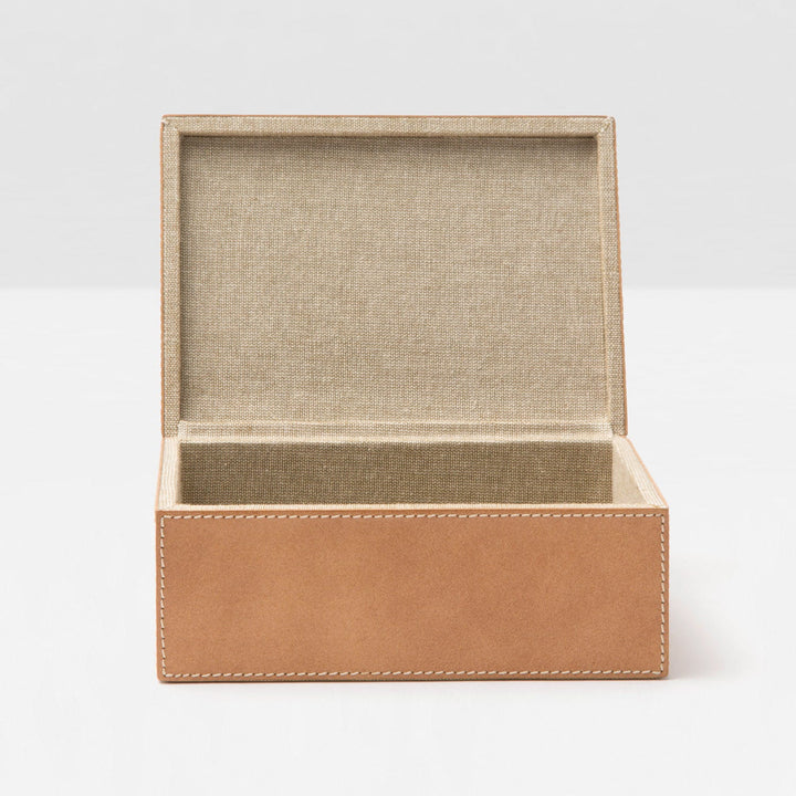 Selby, Aged Camel, Accent Box, Medium, Full-Grain Leather, Pack/2