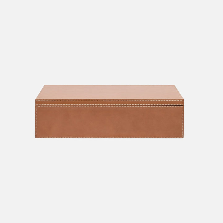 Selby, Aged Camel, Accent Box, Xlarge, Full-Grain Leather