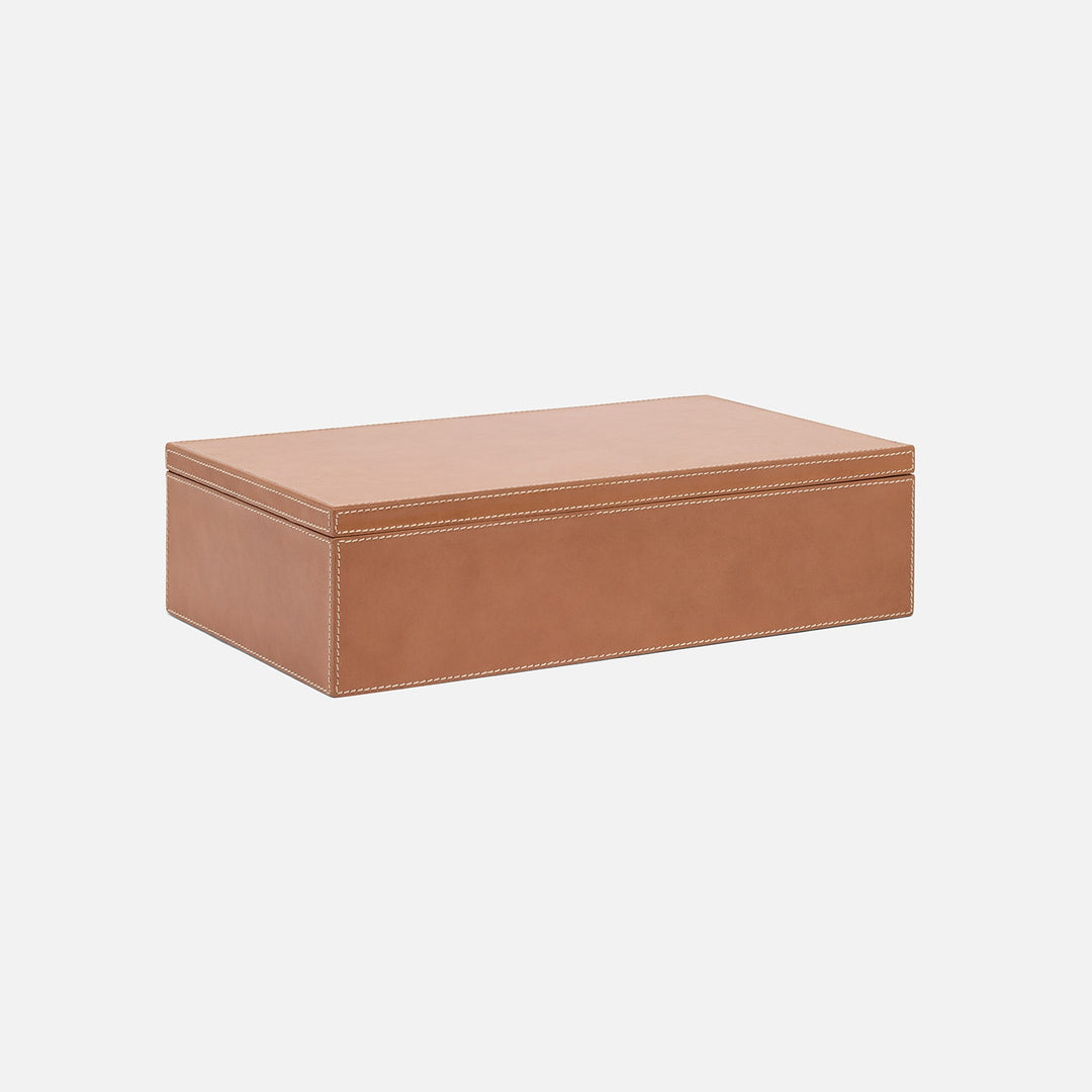 Selby, Aged Camel, Accent Box, Xlarge, Full-Grain Leather