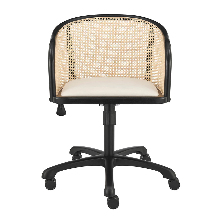 Elsy Office Chair-Eurø Style-eurostyle-08194-BLK-Task ChairsBeige Seat & Black Frame-1-France and Son