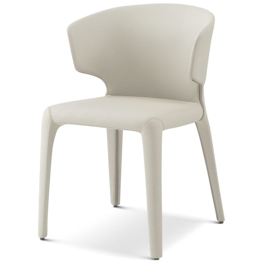 Milan Dining Side Chair - Ecru Vegan Leather