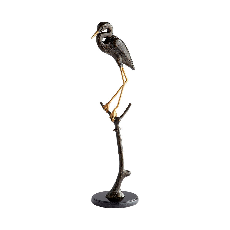 Midnight Avian Sculpture | Old World And Gold-Cyan Design-CYAN-8835-Decorative Objects-1-France and Son