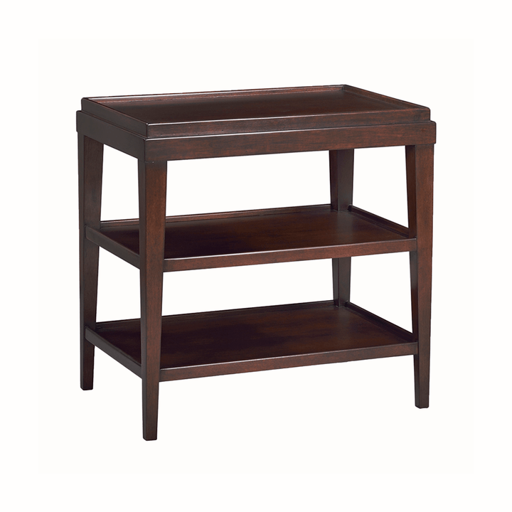 Liz Rectangular Side Table – Large-Oliver Home-OliverH-0896-03-Side TablesChocolate-5-France and Son