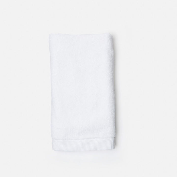 Geneva, White Guest Towel, 12"Lx20"W, 100% Cotton, 650 Gsm