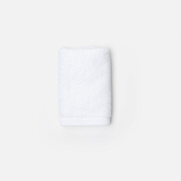 Geneva, White Wash Cloth, 12"Lx12"W, 100% Cotton, 650 Gsm