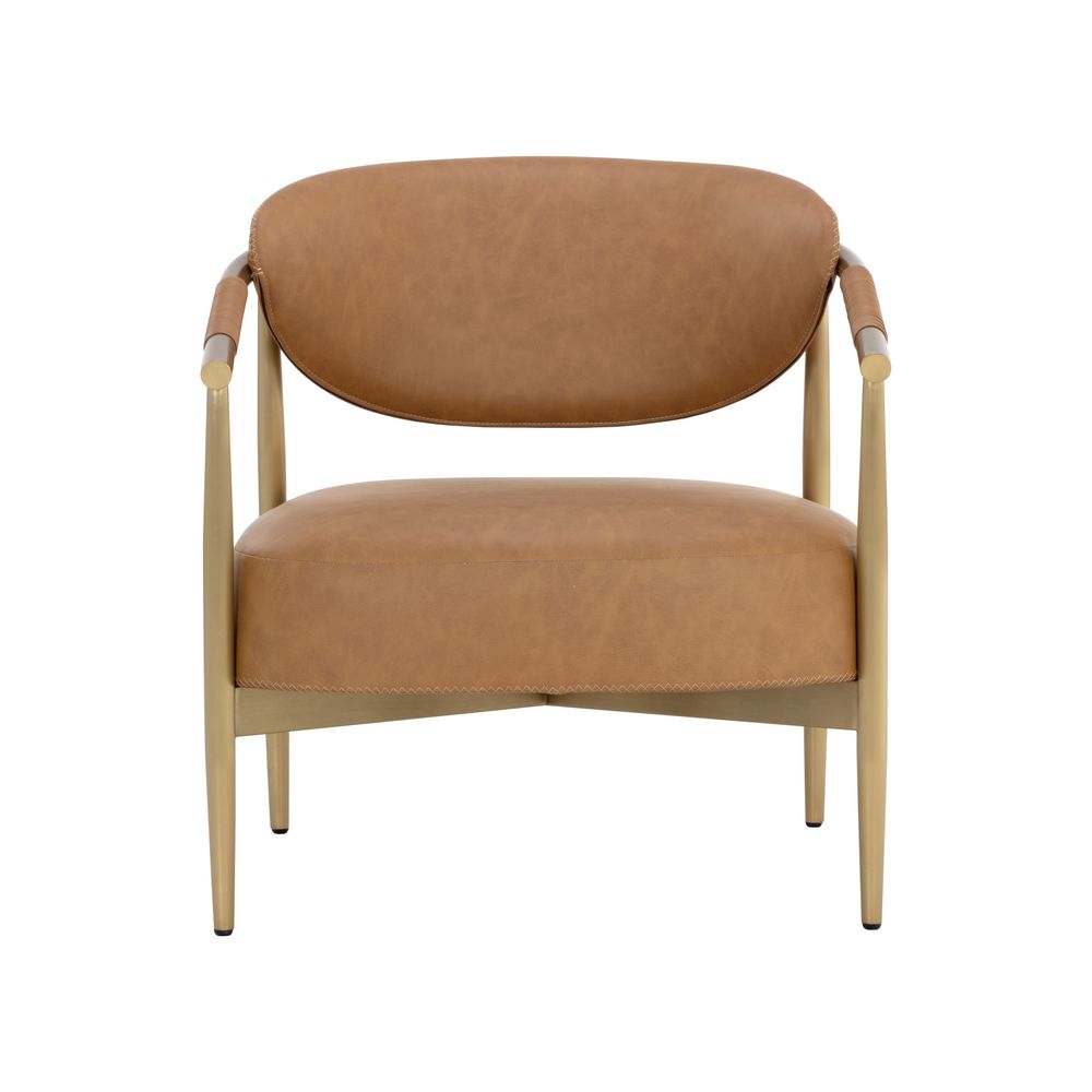 Lounge Chairs Heloise Lounge Chair - Milliken Cognac