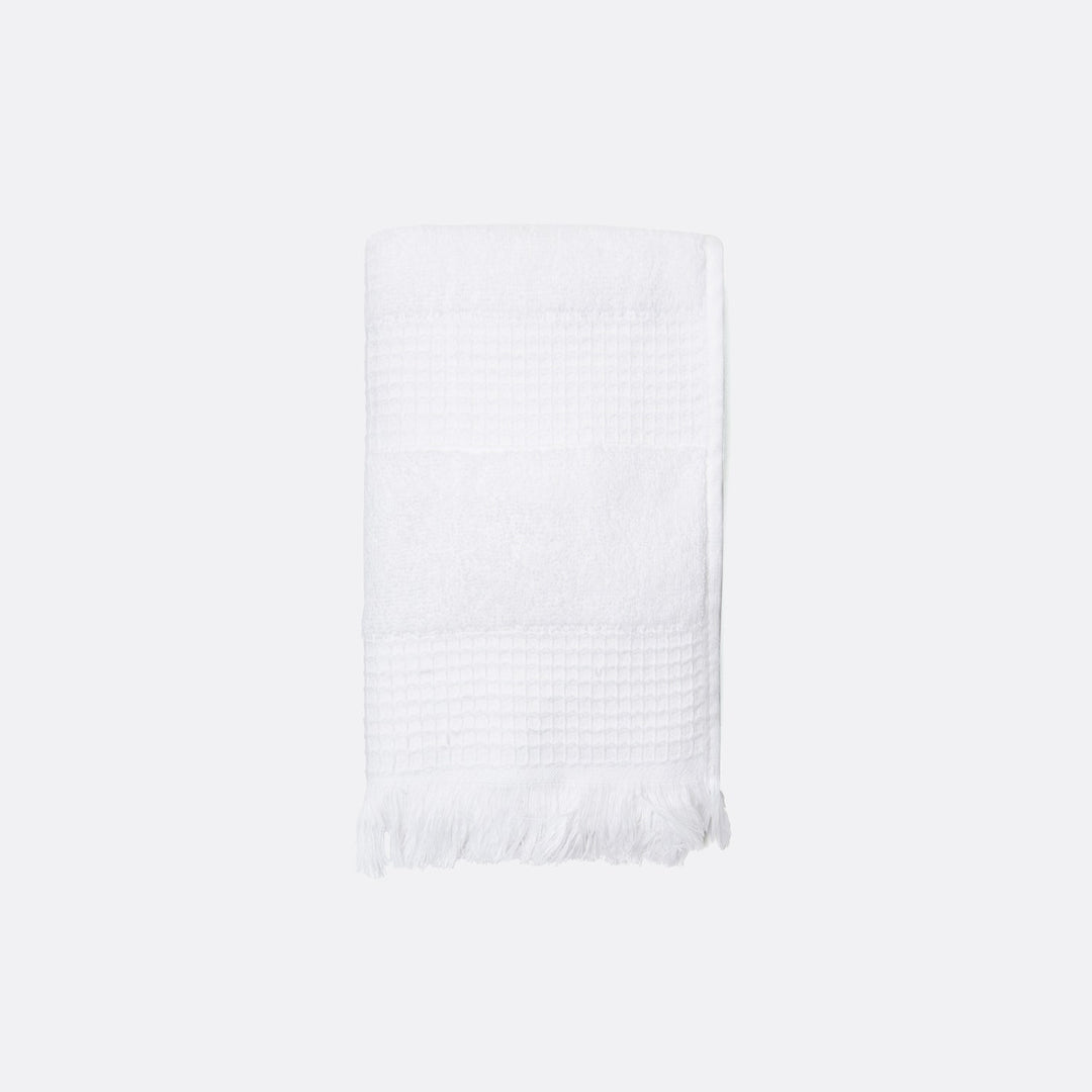 Annecy, White Guest Towel, 12"Lx20"W, 100% Cotton, 550 Gsm