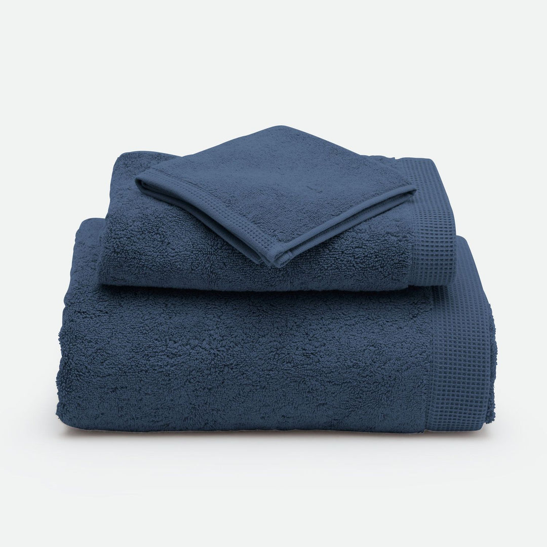 Geneva, Blue Wash Cloth, 12"Lx12"W, 100% Cotton, 650 Gsm
