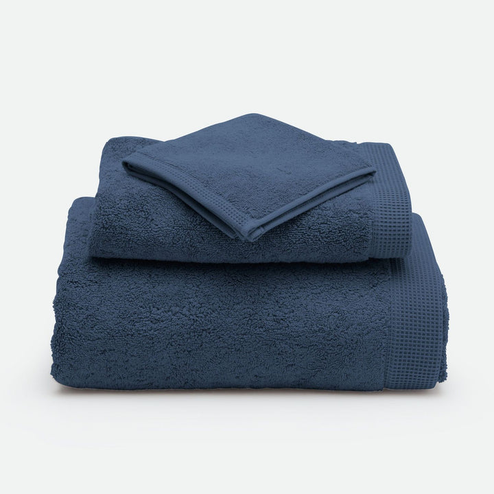Geneva, Blue Wash Cloth, 12"Lx12"W, 100% Cotton, 650 Gsm