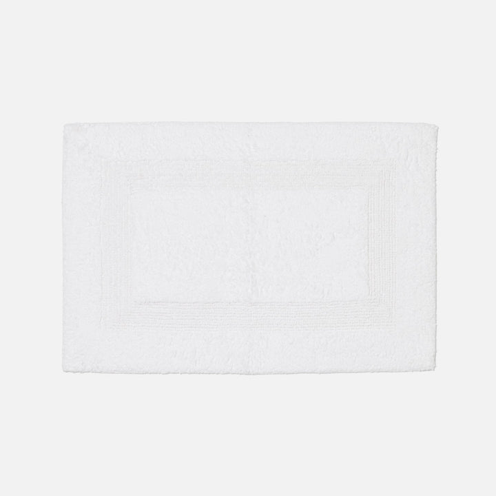 Mason, White, Bath Mat W/ Border, 28"X20", Cotton