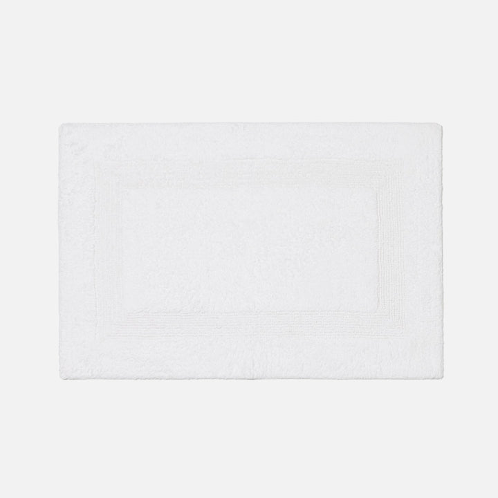 Mason, White, Bath Mat W/ Border, 32"X22", Cotton