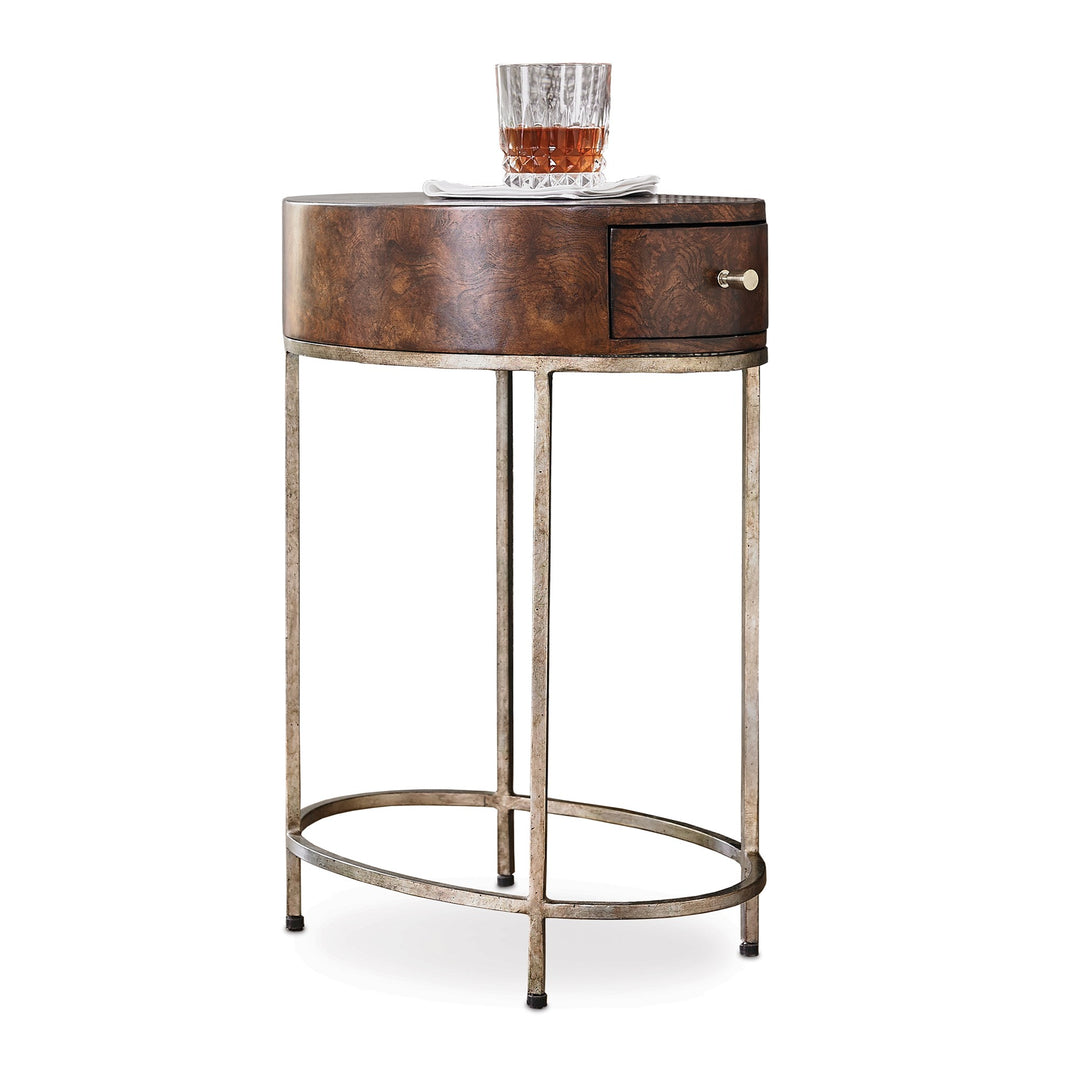 French Key Accent Table - Silver