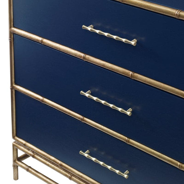 Chinoiserie Chest - Cadet Blue-Ambella-AMBELLA-09175-830-021-Dressers-3-France and Son