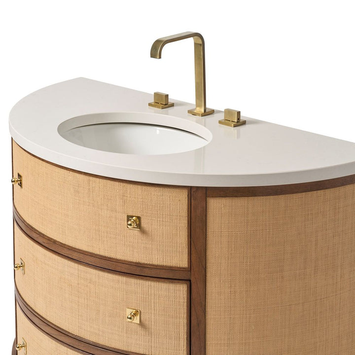 Vanities Marion Raffia Sink Chest