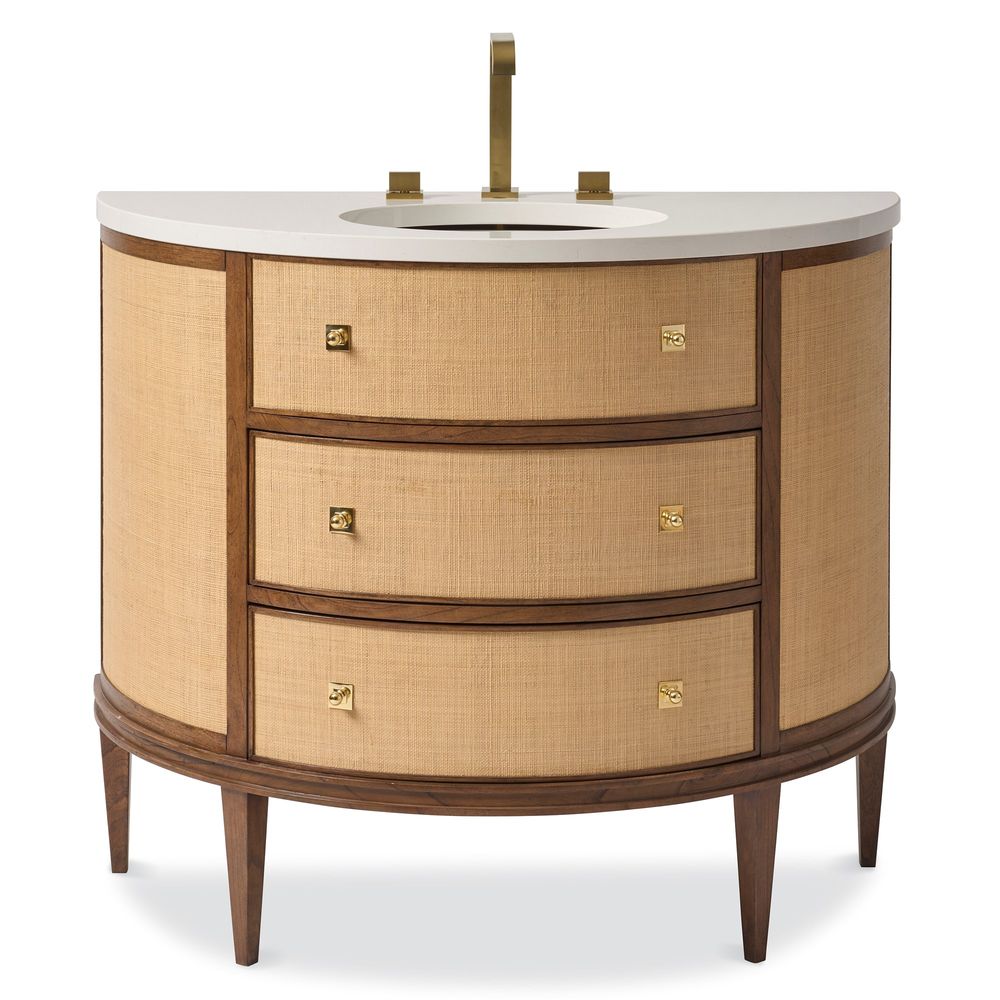Vanities Marion Raffia Sink Chest