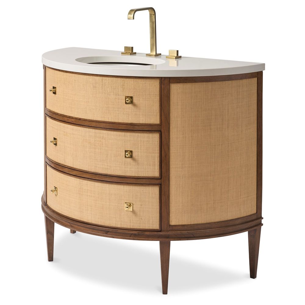 Vanities Marion Raffia Sink Chest