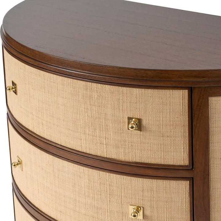Dressers & Chests Raffia Walnut Demi Chest