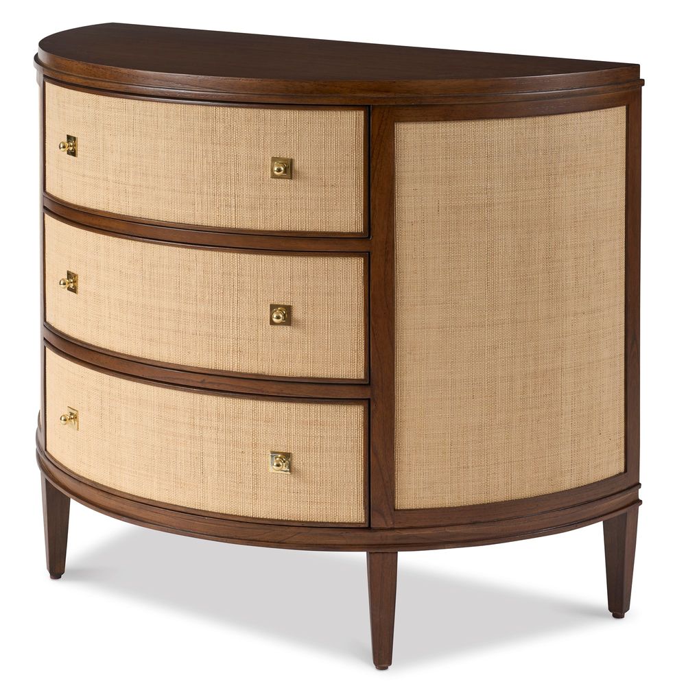 Dressers & Chests Raffia Walnut Demi Chest