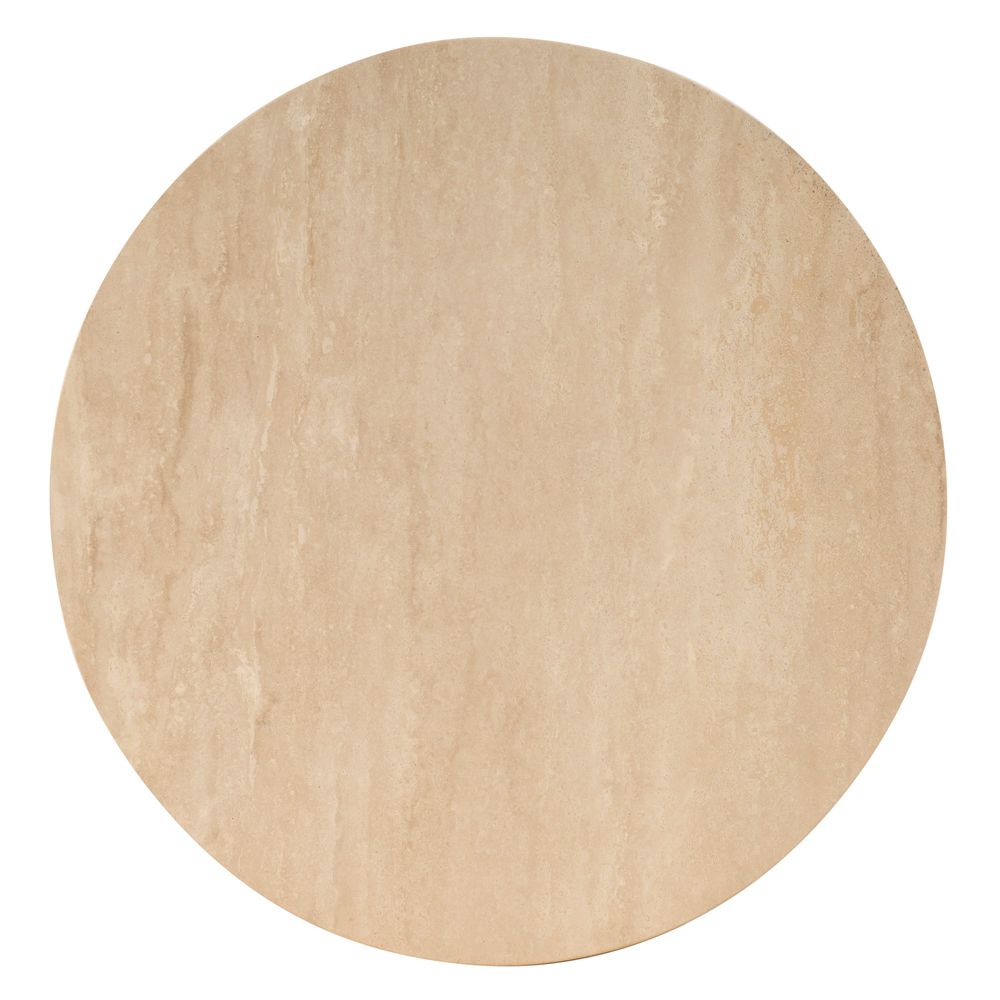 Side Tables Fluted Travertine Table