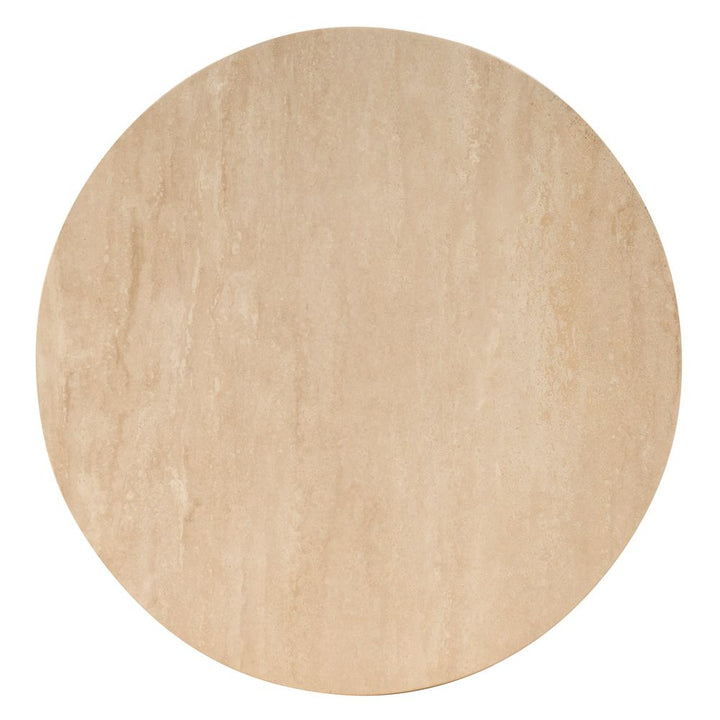 Side Tables Fluted Travertine Table