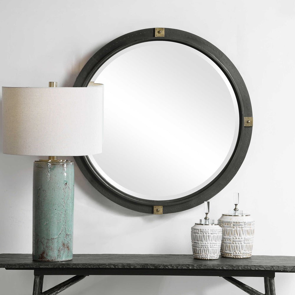 Tull Industrial Round Mirror-Uttermost-UTTM-09635-Mirrors-2-France and Son