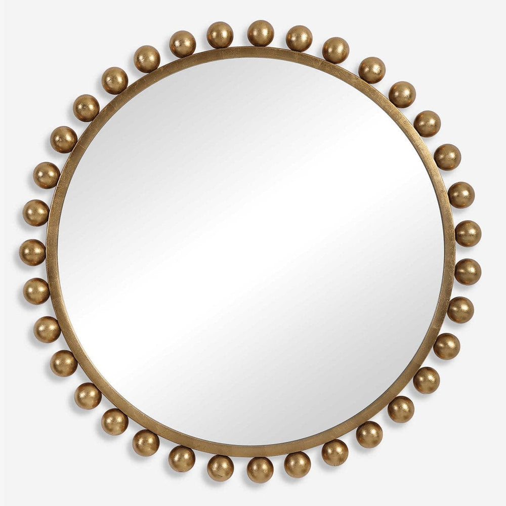 Cyra Round Mirror-Uttermost-UTTM-09695-MirrorsGold-2-France and Son