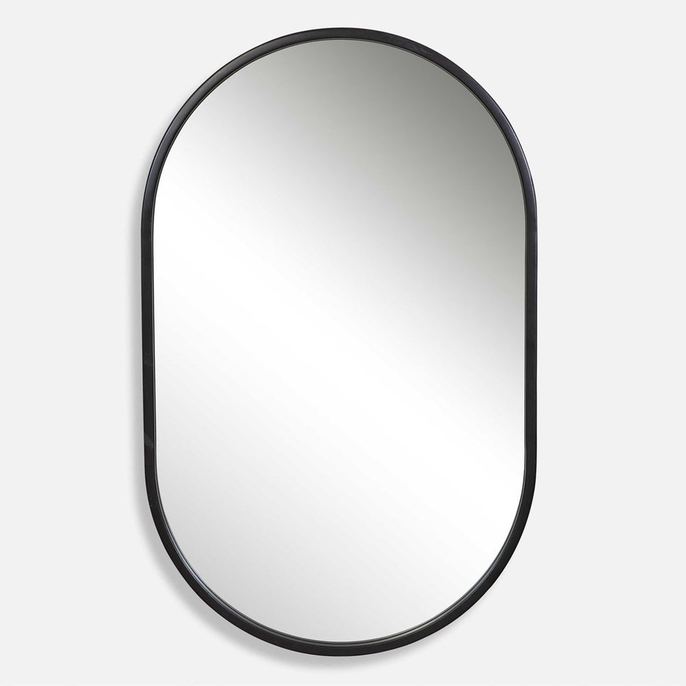 Uttermost Varina Minimalist Black Oval Mirror-Uttermost-UTTM-09735-Mirrors-2-France and Son
