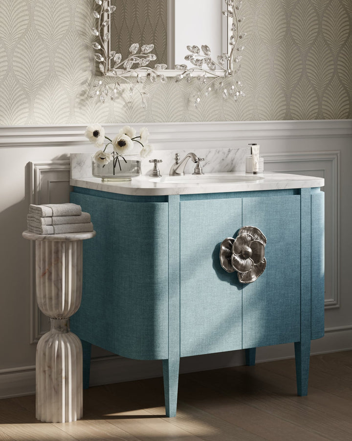 Side Tables Passementerie White Marble Drinks Table