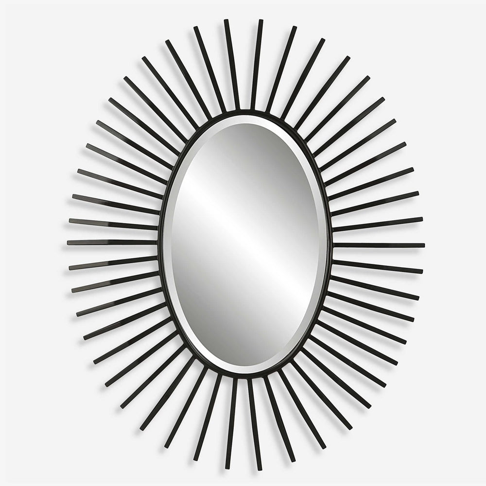 Uttermost Starstruck Black Oval Mirror-Uttermost-UTTM-09800-Mirrors-2-France and Son