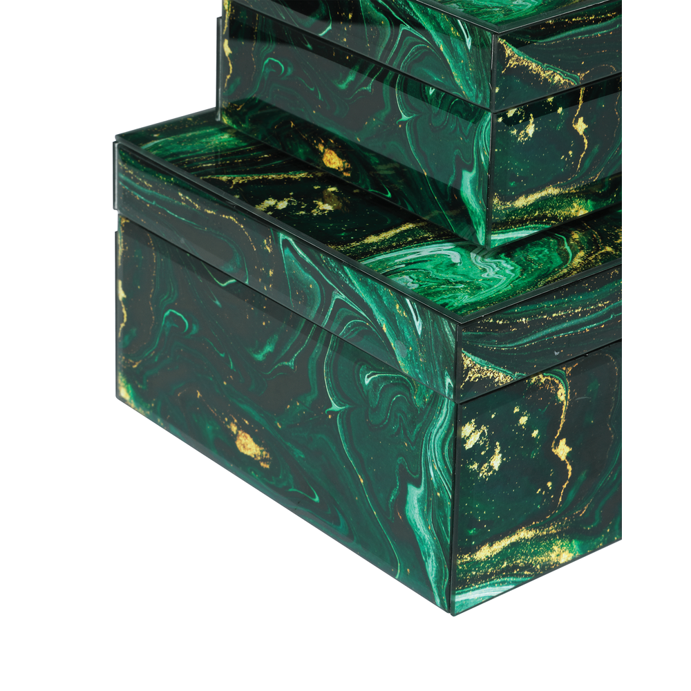 Boxes Interstellar Green Box Set of 2
