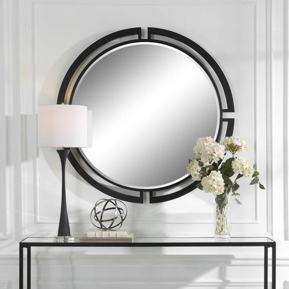 Quadrant Modern Round Mirror-Uttermost-UTTM-09878-Mirrors-2-France and Son
