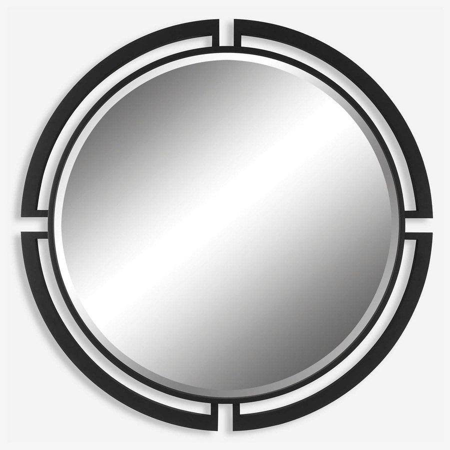 Quadrant Modern Round Mirror-Uttermost-UTTM-09878-Mirrors-1-France and Son