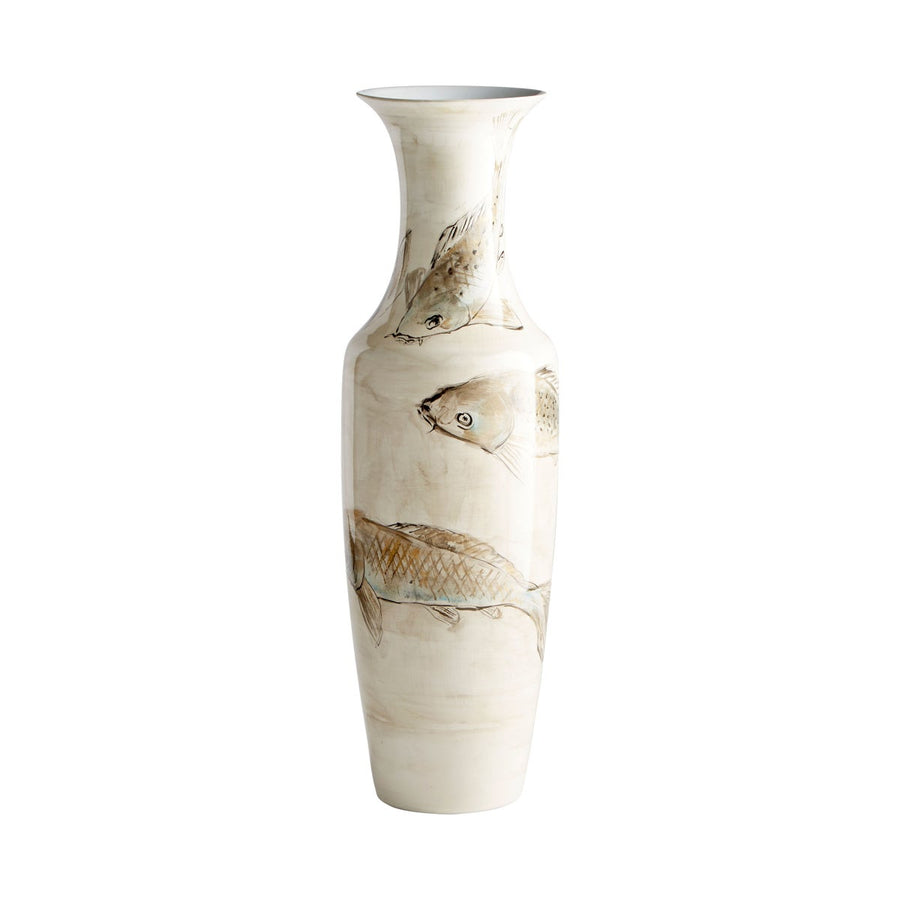 Playing Koi Vase-Cyan Design-CYAN-9883-Vases-1-France and Son