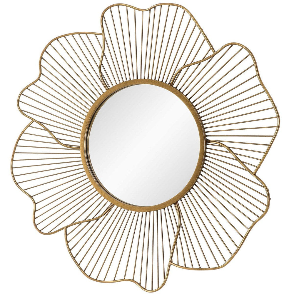Blossom Floral Mirror - Gold-Uttermost-UTTM-09912-Mirrors-2-France and Son