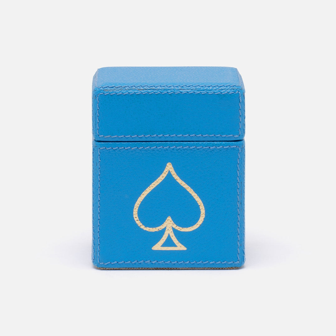 Aira, Bright Blue, Card Box Set, Standard, Full-Grain Leather, Pack/2