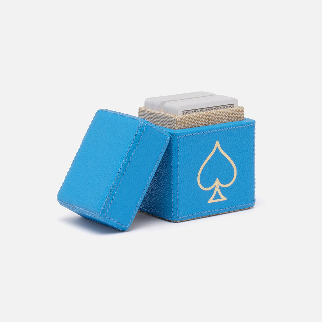 Aira, Bright Blue, Card Box Set, Standard, Full-Grain Leather, Pack/2