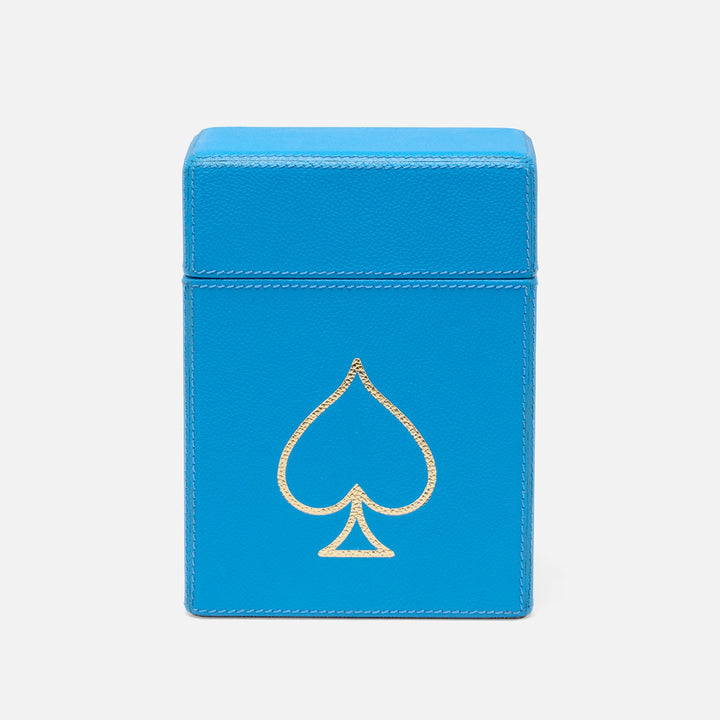 Aira, Bright Blue, Card Box Set, Xlarge, Full-Grain Leather, Pack/2