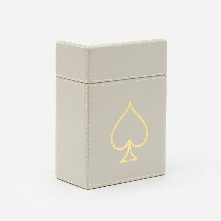 Aira, Light Gray, Card Box Set, Xlarge, Full-Grain Leather, Pack/2