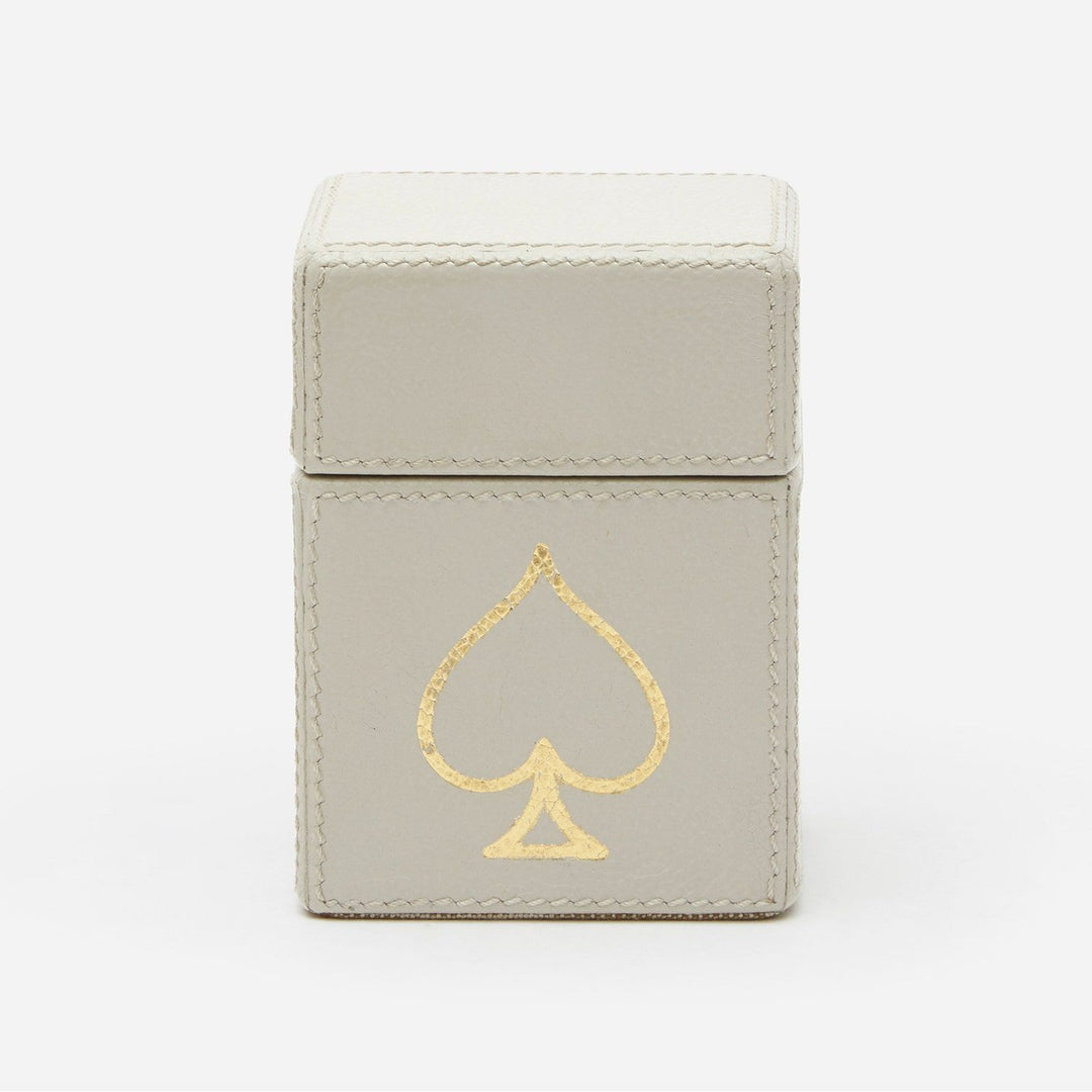 Aira, Light Gray, Card Box Set, Standard, Full-Grain Leather, Pack/2