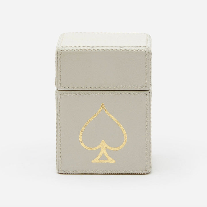 Aira, Light Gray, Card Box Set, Standard, Full-Grain Leather, Pack/2