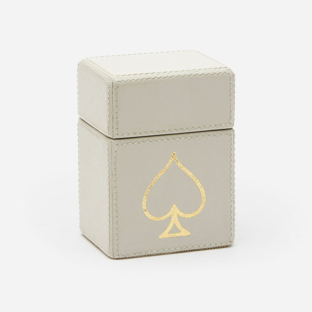 Aira, Light Gray, Card Box Set, Standard, Full-Grain Leather, Pack/2
