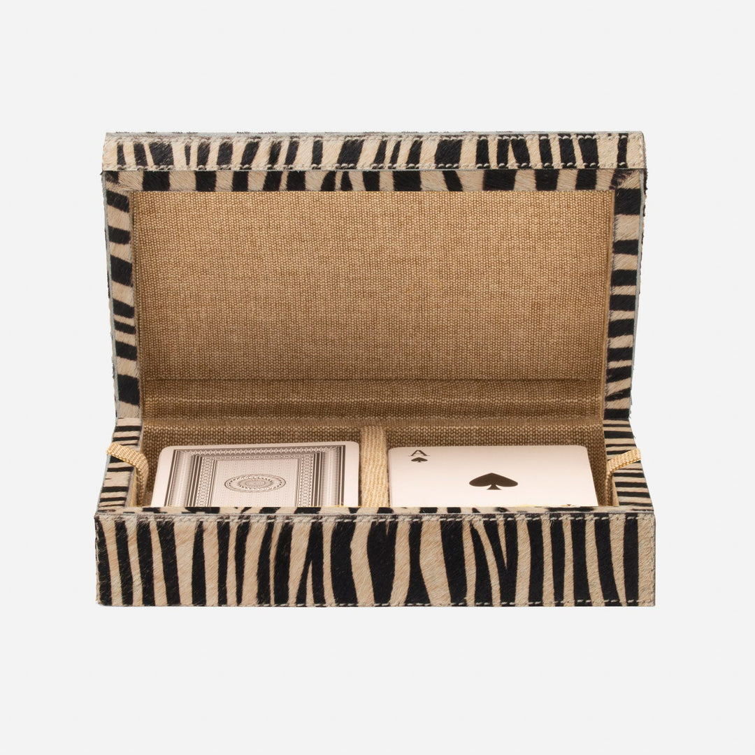 Lesten, Baby Tiger Print, Card Box, Hair-On-Hide, Pack/2
