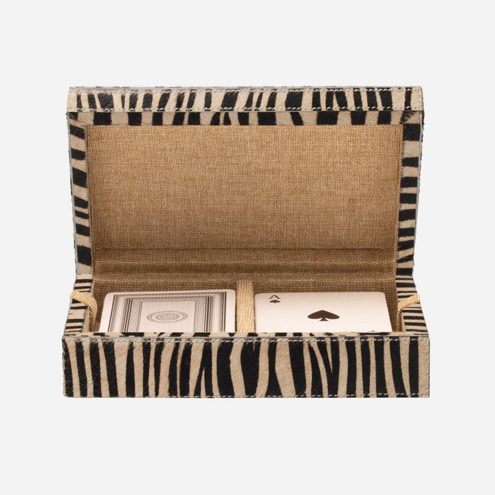 Lesten, Baby Tiger Print, Card Box, Hair-On-Hide, Pack/2