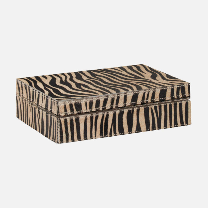 Lesten, Baby Tiger Print, Card Box, Hair-On-Hide, Pack/2